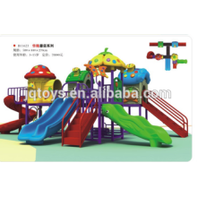 Hotsale niños al aire libre de la seta de diapositivas de plástico Playground conjunto de niños de plástico patio de recreo